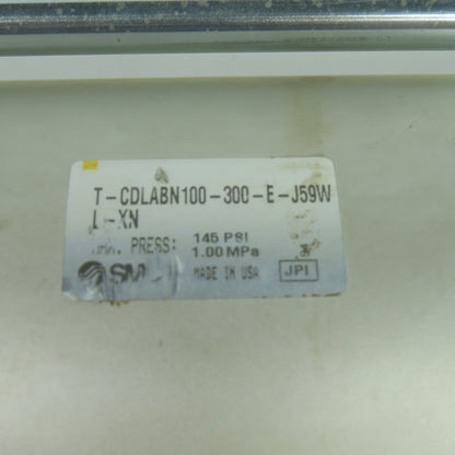 SMC T-CDLABN100-300-E-J59W Pneumatic Cylinder W/Brake 100mm Bore 300mm Stroke