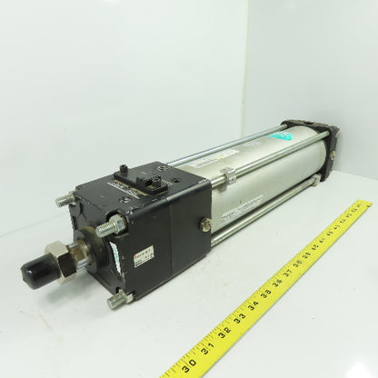 SMC T-CDLABN100-300-E-J59W Pneumatic Cylinder W/Brake 100mm Bore 300mm Stroke