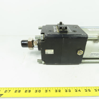 SMC T-CDLABN100-300-E-J59W Pneumatic Cylinder W/Brake 100mm Bore 300mm Stroke