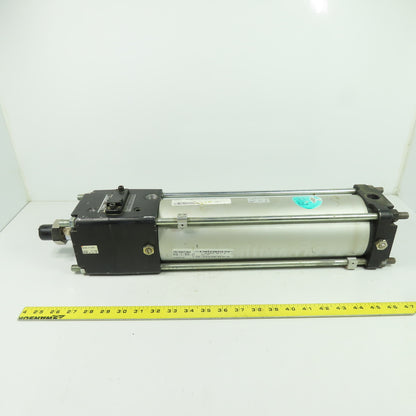 SMC T-CDLABN100-300-E-J59W Pneumatic Cylinder W/Brake 100mm Bore 300mm Stroke