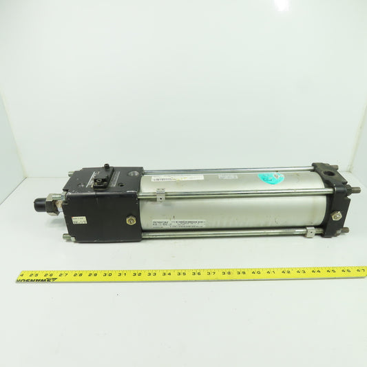 SMC T-CDLABN100-300-E-J59W Pneumatic Cylinder W/Brake 100mm Bore 300mm Stroke