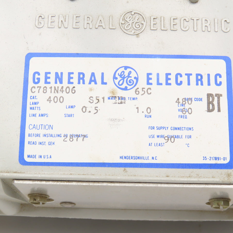 General Electric C781N406 480V 400W Crane Mounted Luminaire Ballast