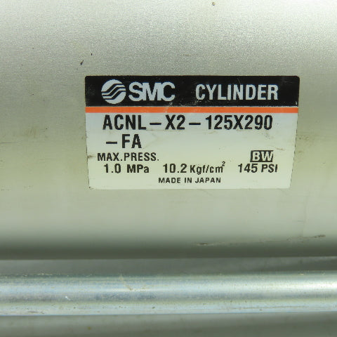 SMC ACNL-X2-125X290 Double Acting Pneumatic Cylinder 125mm Bore 290mm Stroke