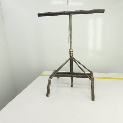 25" Wide Steel Saw Cut Off Material Support Stand Adjustable Height 32"-45"