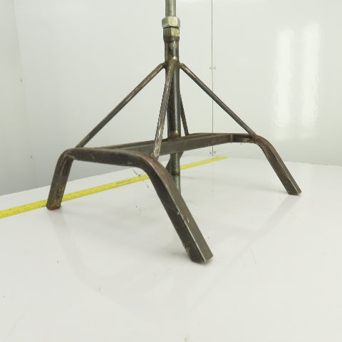25" Wide Steel Saw Cut Off Material Support Stand Adjustable Height 32"-45"