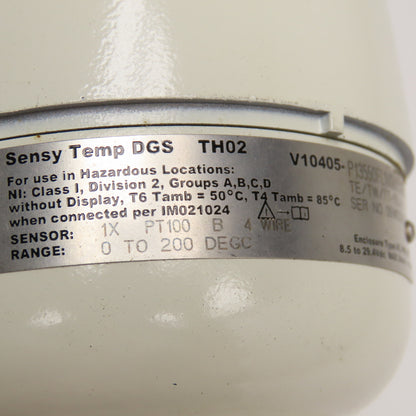 ABB V10405-P13550FL1USUXXXX04 TE/TW/TT-155-01 Flange Mounted Temp Sensor 0-200°F