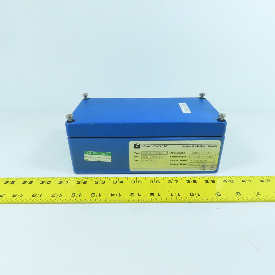 VibroSystM 9102-07111-210 DCC611-5-4/16 Pressure Controller 24V Input