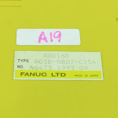 Fanuc A03B-0807-C154 A0D16D I/O Module Lot Of 2