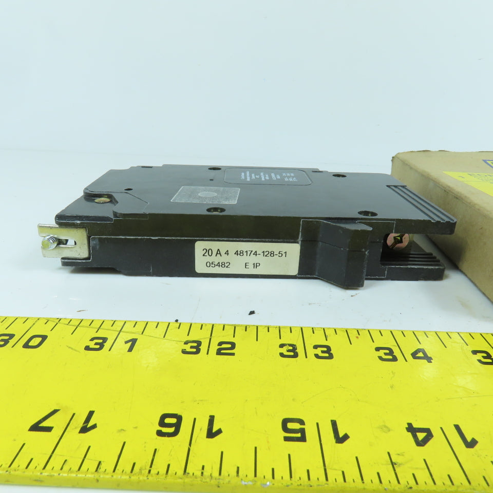 Square D EDB14020 20A Single Pole Circuit Breaker 277V (New Open Box)