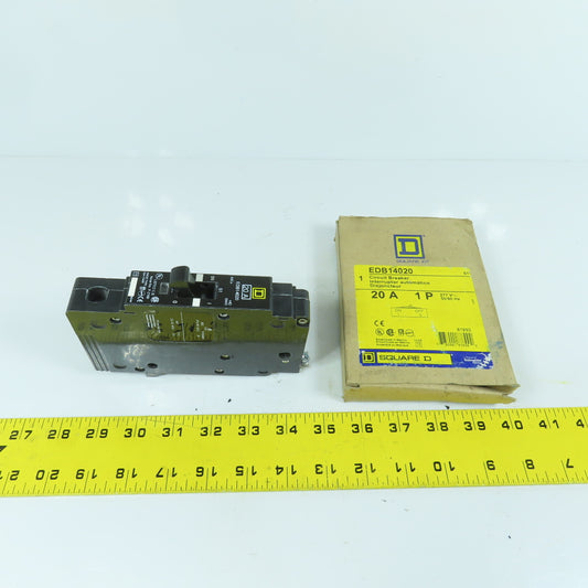 Square D EDB14020 20A Single Pole Circuit Breaker 277V (New Open Box)