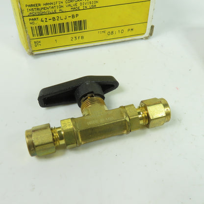 4Z-B2LJ-BP Instrumentation Ball Valve 2-Way Brass