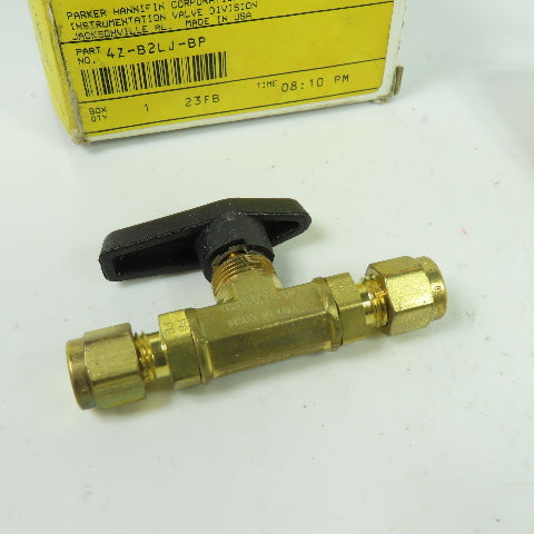 4Z-B2LJ-BP Instrumentation Ball Valve 2-Way Brass