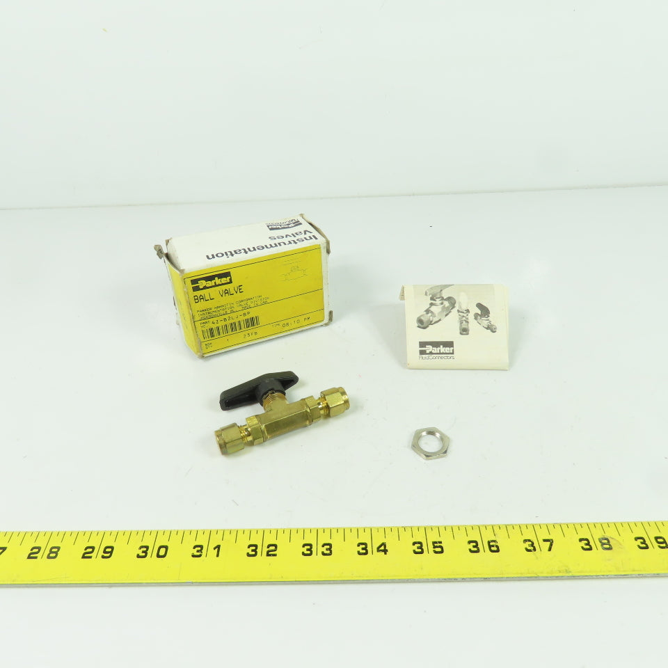 4Z-B2LJ-BP Instrumentation Ball Valve 2-Way Brass