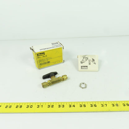 4Z-B2LJ-BP Instrumentation Ball Valve 2-Way Brass
