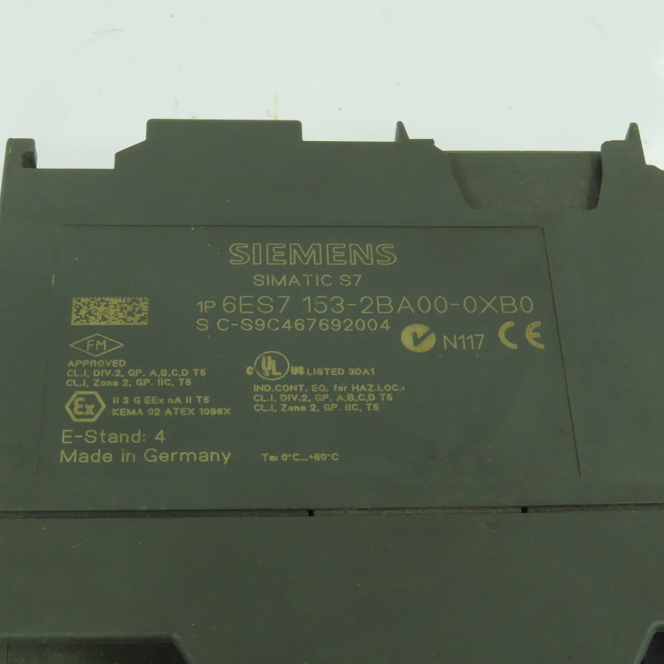 Siemens 6ES7 153-2BA00-0XB0 Interface Module ET 200M