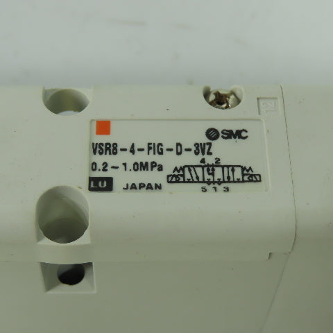 SMC VSR8-4-FG-D-3VZ Pneumatic Solenoid Valve 1.0 Mpa