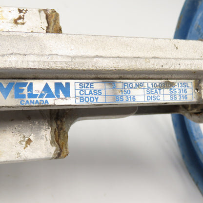 Velan L10-0310C-13SL 3" Stainless Steel Manual Gate Valve Class 150