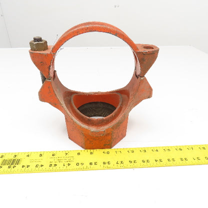 Victaulic Style 920 6" T-Clamp x 4" NPT Threaded Branch TEE