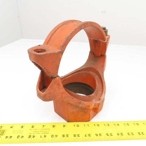 Victaulic Style 920 6" T-Clamp x 4" NPT Threaded Branch TEE