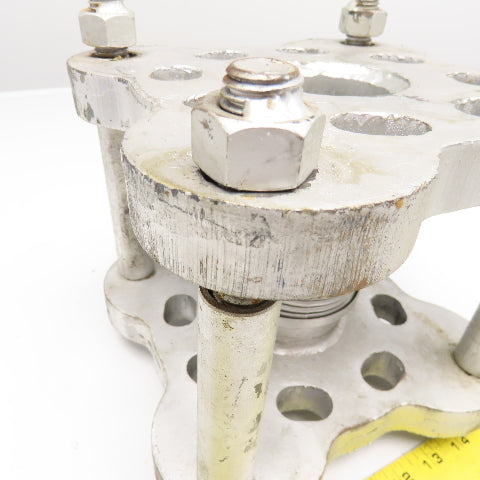 3" Bellows Style Flexible Coupling 6" Mounting Center Square Flange Mount