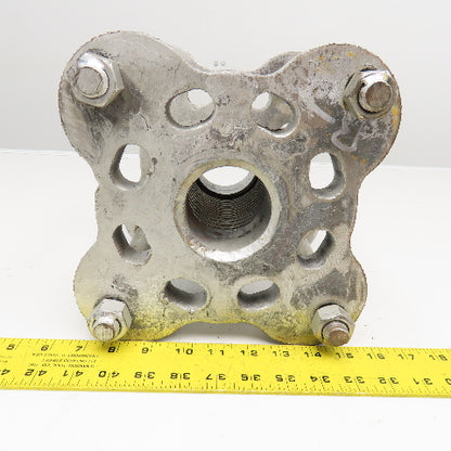3" Bellows Style Flexible Coupling 6" Mounting Center Square Flange Mount