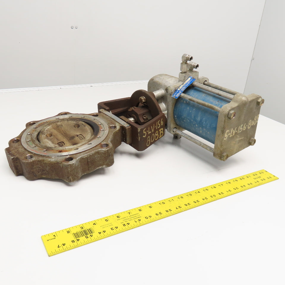Jamesbury 6-815L-11-3600TT 6" Butterfly Valve Pneumatic Actuator ST-200V