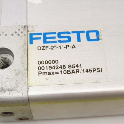 Festo DZF-2"-1"-P-A 2" Bore x 1" Stroke Pneumatic Flat Cylinder