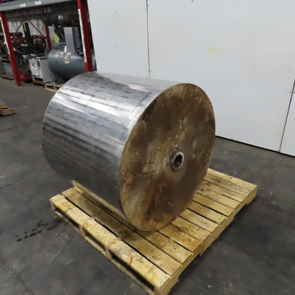 36" OD x 32" Wide Stainless Steel Drum Roller 2.845" Keyed Bore