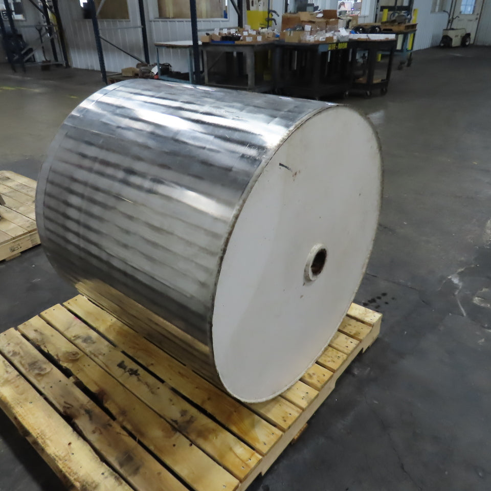 36" OD x 32" Wide Stainless Steel Drum Roller 2.845" Keyed Bore