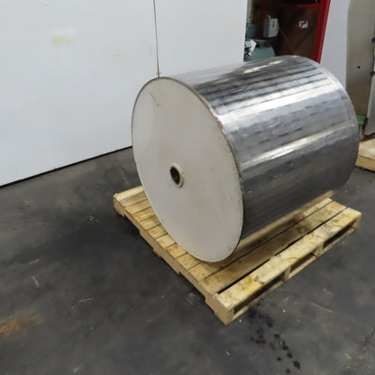 36" OD x 32" Wide Stainless Steel Drum Roller 2.845" Keyed Bore
