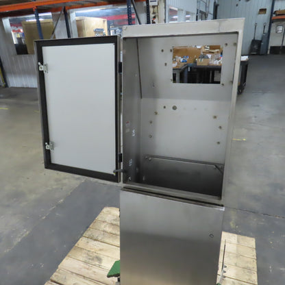 54" H x 18" W x 9" Deep Stainless Steel Operator Console Electrical Enclosure