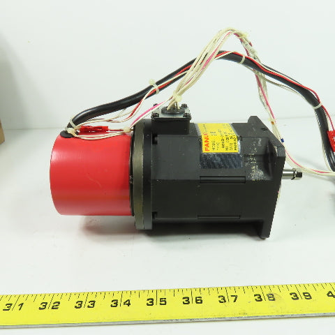 Fanuc 2-0S 3Ph 90V AC Servo Motor 2.2A 8-Pole 3000RPM 1.0 Nm W/Encoder (NEW)