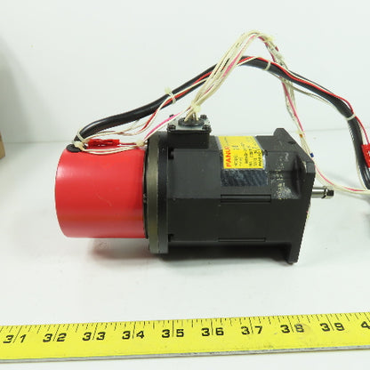Fanuc 2-0S 3Ph 90V AC Servo Motor 2.2A 8-Pole 3000RPM 1.0 Nm W/Encoder (NEW)