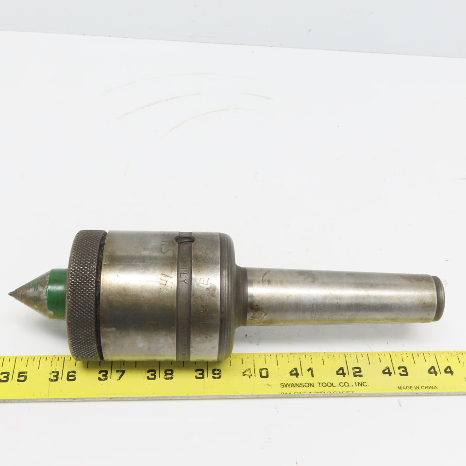 J.C. Glenzer Co. Heavy Duty 1" Diameter Live Center No. 4MT Shank 9-1/4" OAL