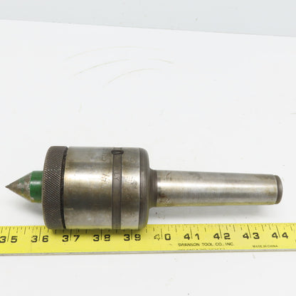 J.C. Glenzer Co. Heavy Duty 1" Diameter Live Center No. 4MT Shank 9-1/4" OAL