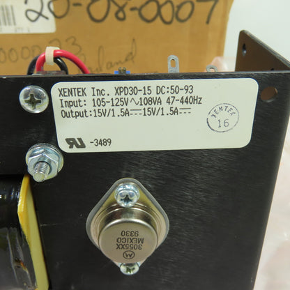 Xentek XPD30-15 Power Supply 105-125V Input 15V 1.5A Output