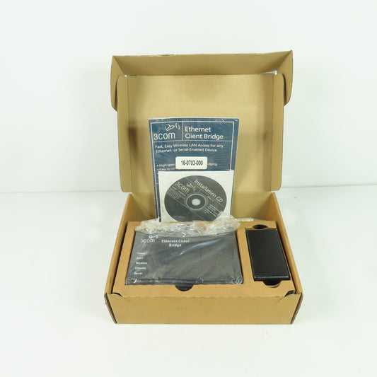 3Com 3CWE820A WL-310 11MB Ethernet Client Bridge Ethernet To Wireless Adapter