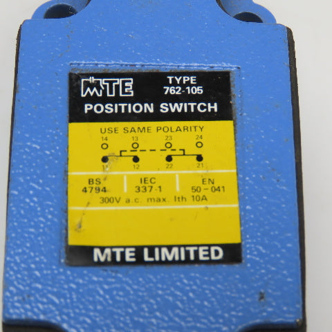 MTE 762-105 300V Roller Plunger Limit Switch