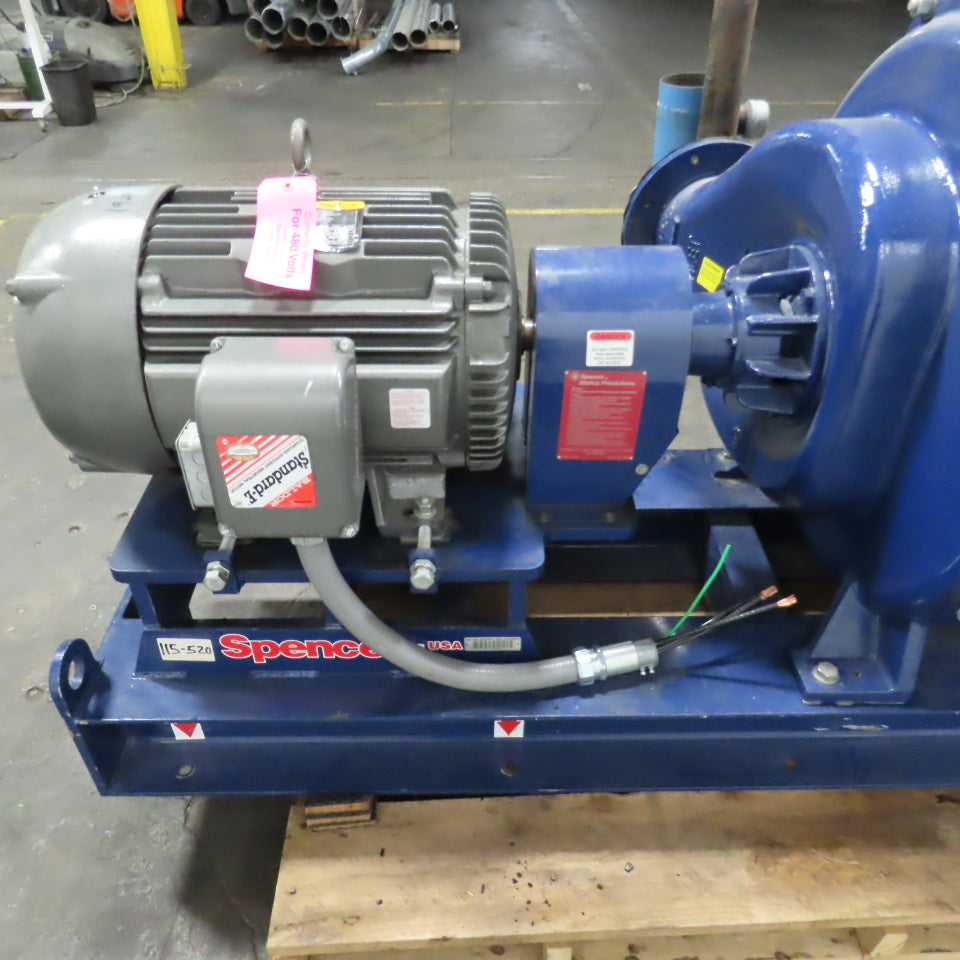 Spencer CS37R1B2 60HP Power Mizer Multistage Centrifugal Blower 460V 3PH 515 CFM