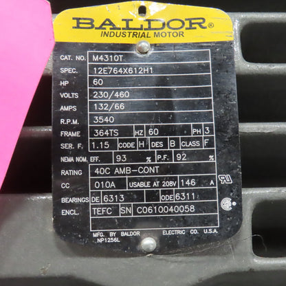 Spencer CS37R1B2 60HP Power Mizer Multistage Centrifugal Blower 460V 3PH 515 CFM