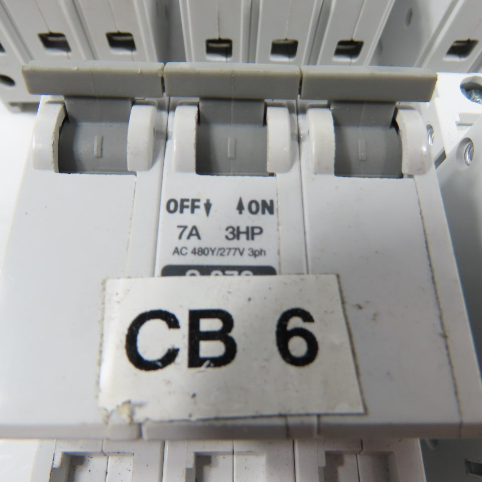 Allen Bradley 1492-CB3 Ser C 3-Pole Circuit Breakers 7A, 3A, 10A Lot Of 7