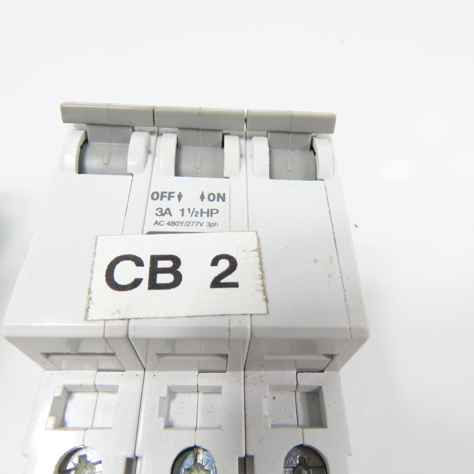 Allen Bradley 1492-CB3 Ser C 3-Pole Circuit Breakers 7A, 3A, 10A Lot Of 7