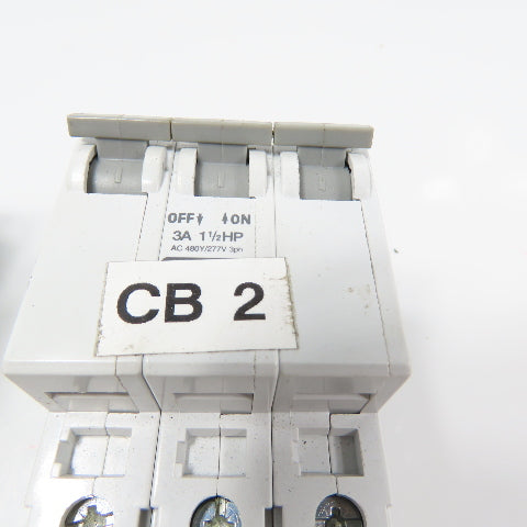 Allen Bradley 1492-CB3 Ser C 3-Pole Circuit Breakers 7A, 3A, 10A Lot Of 7