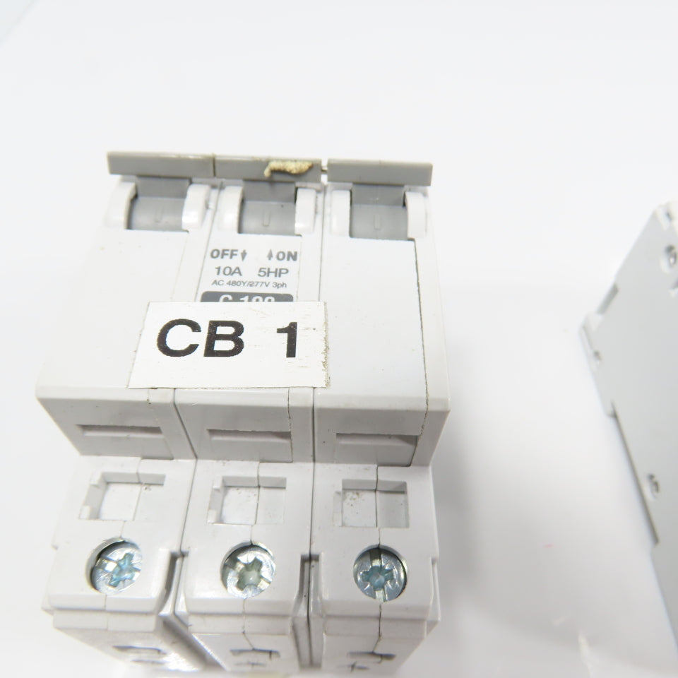 Allen Bradley 1492-CB3 Ser C 3-Pole Circuit Breakers 7A, 3A, 10A Lot Of 7