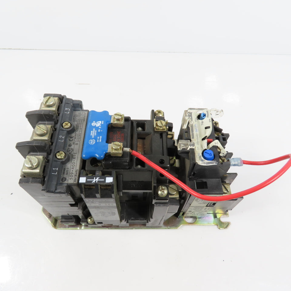 Allen Bradley 509-AOD-A1E Size 0 Motor Starter 120V Coil 5HP 592-A1EA 1.6-5.0A