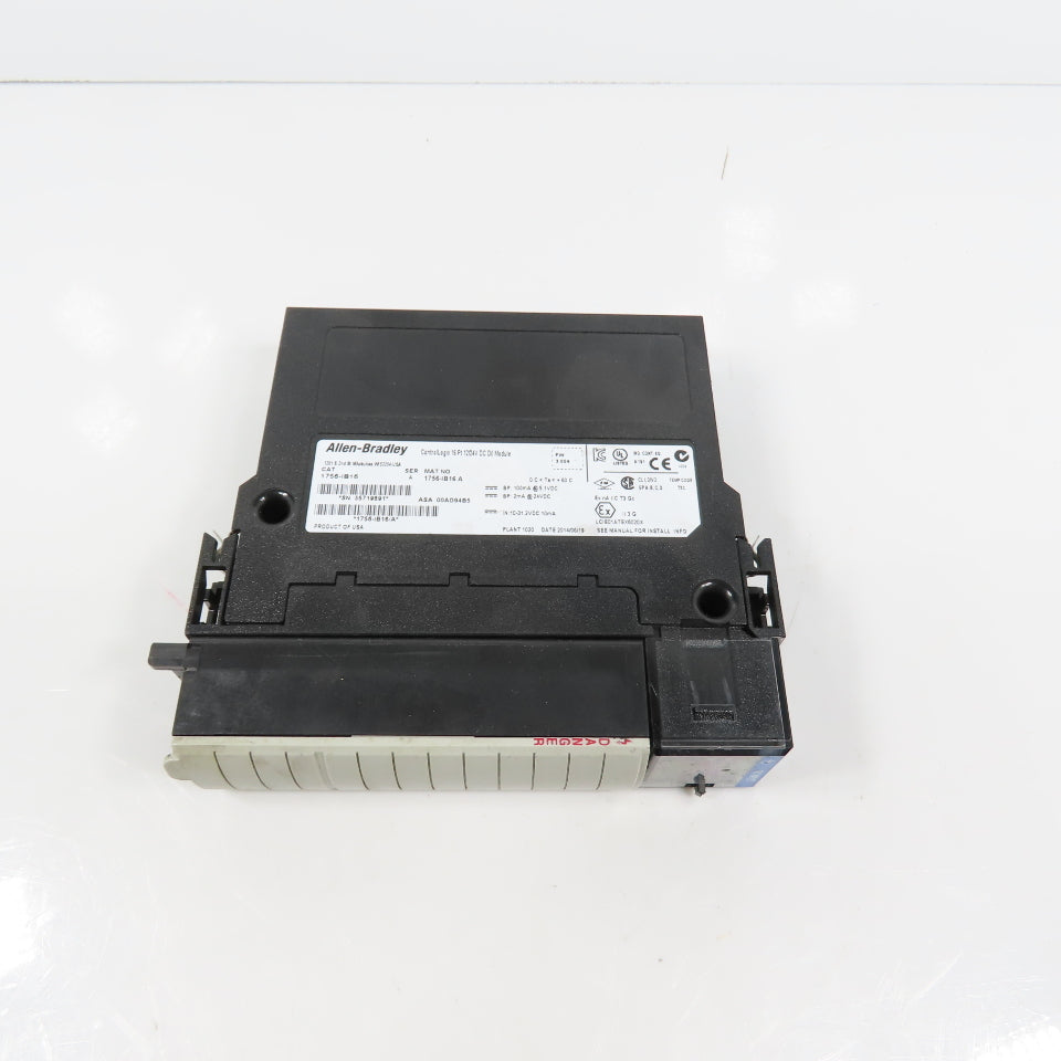 Allen Bradley 1756-IB16 Ser A 16 Point DC Input 10-31.2VDC F/W Rev 3.004