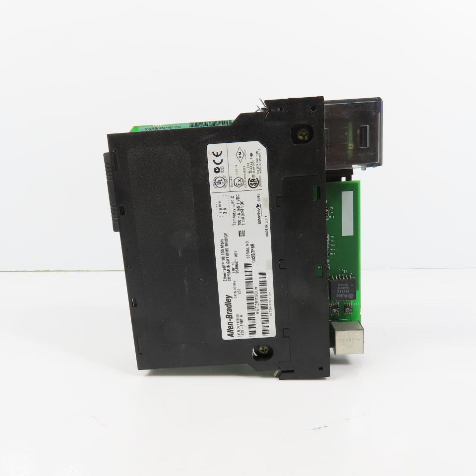 Allen Bradley 1756-ENBT Ethernet/IP Communications Bridge F/W Rev 3.6 NO COVER