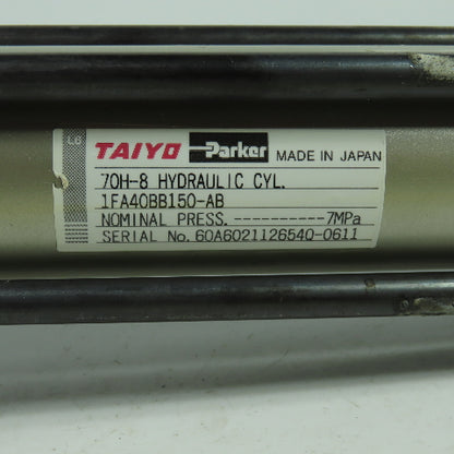Taiyo 1FA40BB150-AB Double Acting Hydraulic Cylinder 40mm Bore 150mm Stroke