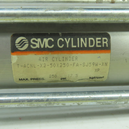 SMC T-ACNL-X2-50X250-FA Double Acting Pneumatic Cylinder 50mm Bore 250mm Stroke
