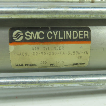 SMC T-ACNL-X2-50X250-FA Double Acting Pneumatic Cylinder 50mm Bore 250mm Stroke